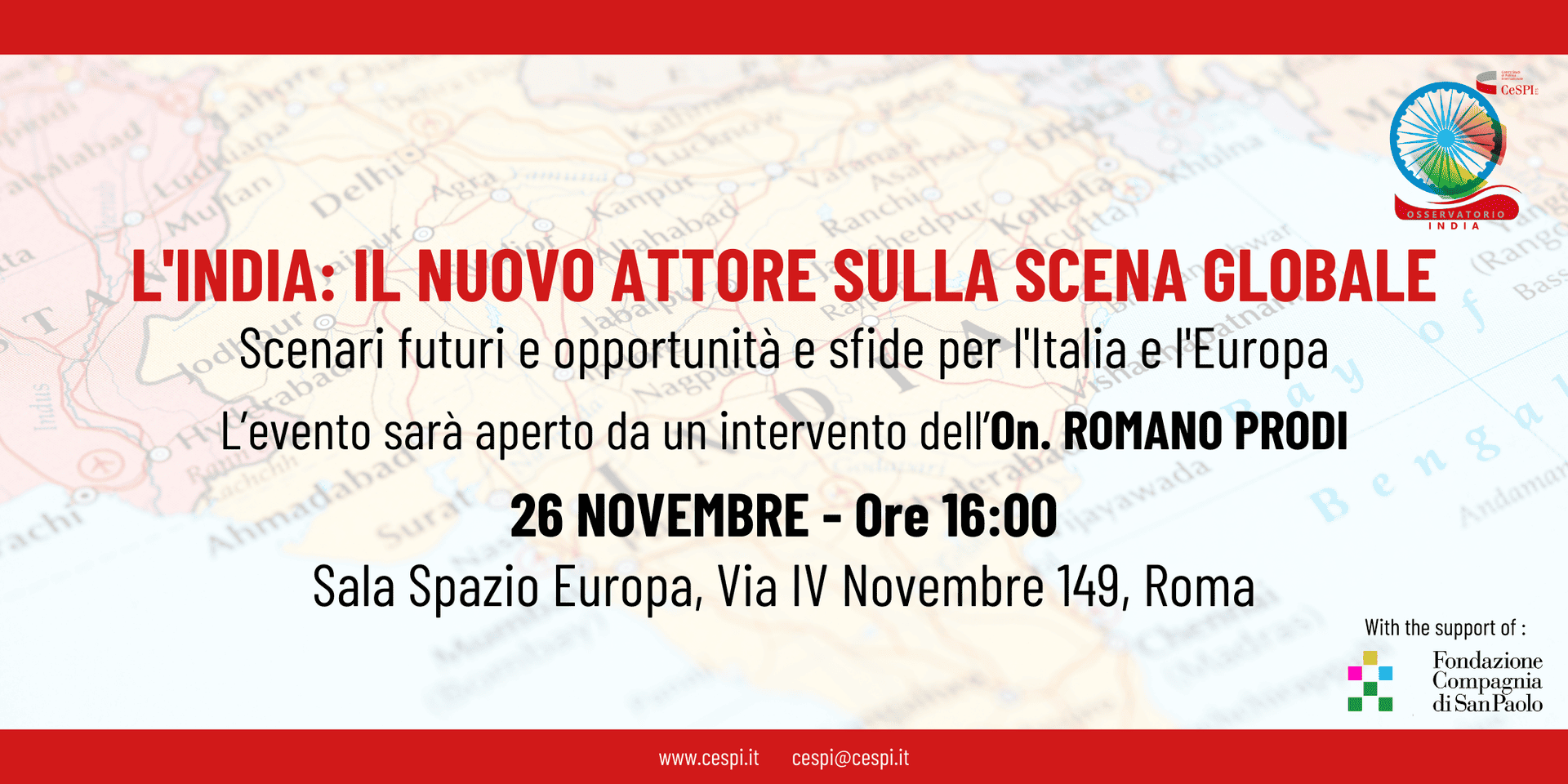 L'india: il nuovo attore sulla scena globale. Scenari futuri e opportunità e sfide per l'Italia e l'Europa